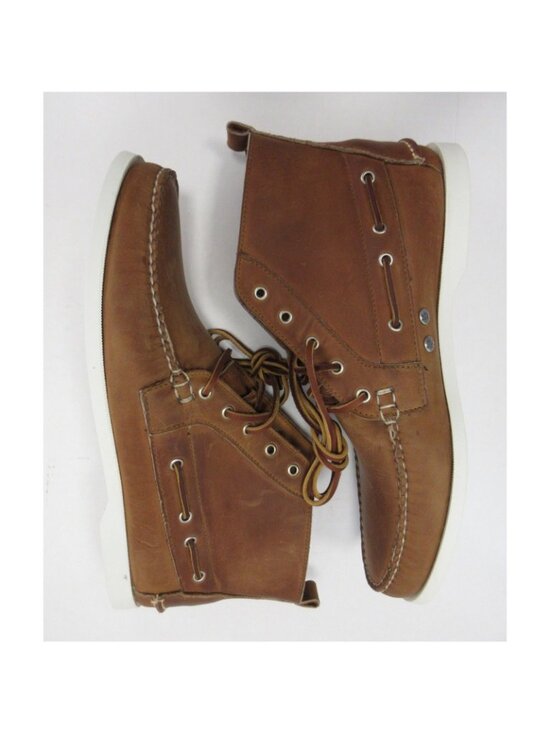 Ralph Lauren Boots 11 D Tan Telford Chukka Leather Lace Up USA Made main image 4